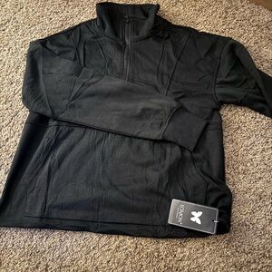 Black Amazon quarter zip